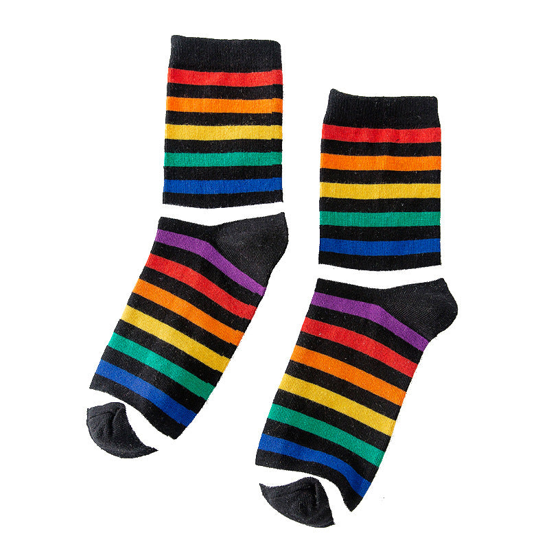 Women's Streetwear Tube Socks | Candy Color Skateboard Style