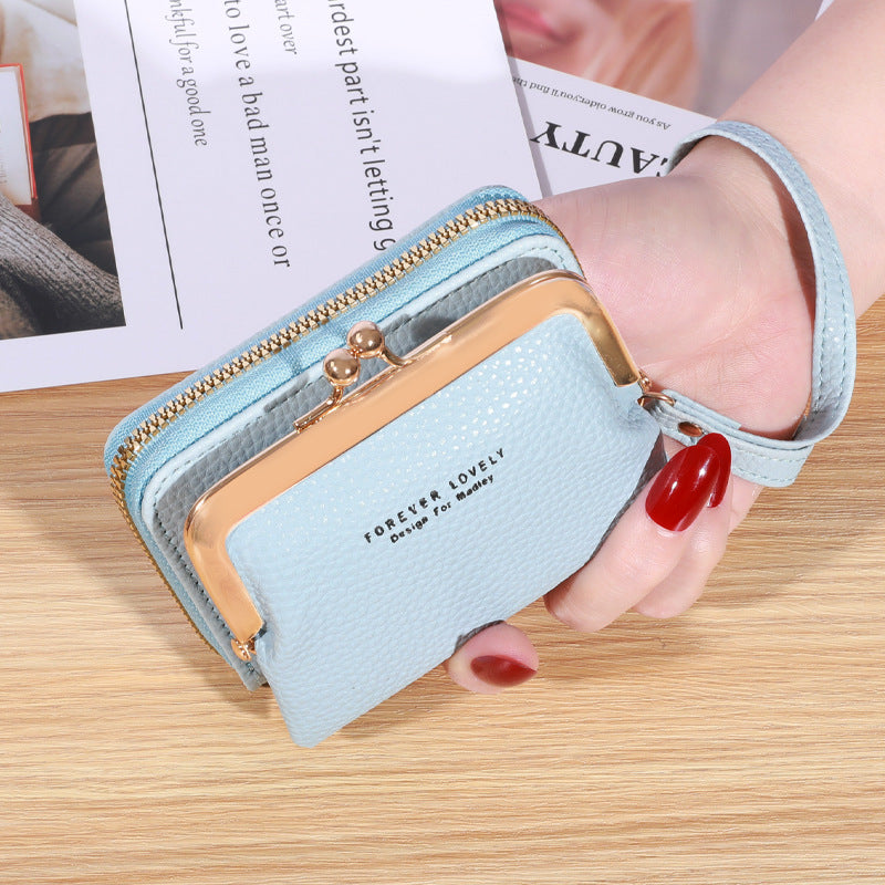 Women's Leather Wallet Small - Many Card Slots & Large Capacity