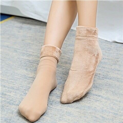 Unisex Winter Kuschelsocken – Dicke Thermo Tube Socken Warm