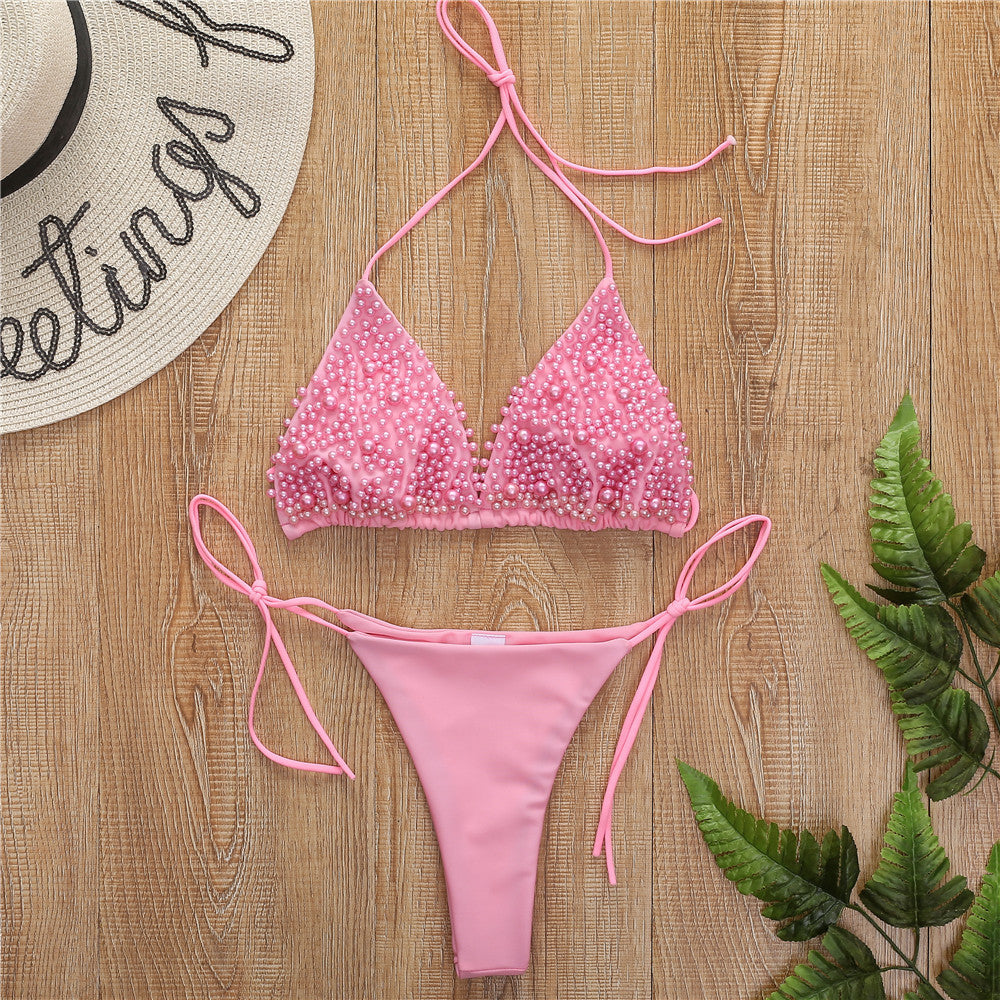 Sexy Damen Halter Bikini | Mini Zweiteiler Swimwear