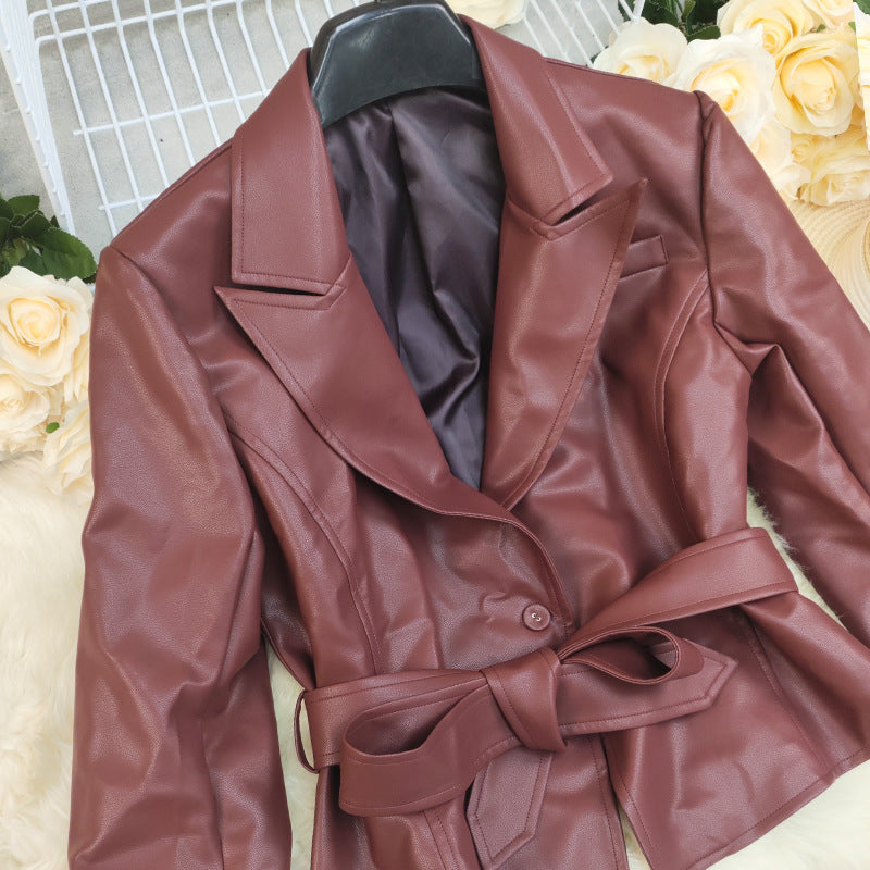 Damen Blazer elegant mit Schnürung | Business Jacke modern