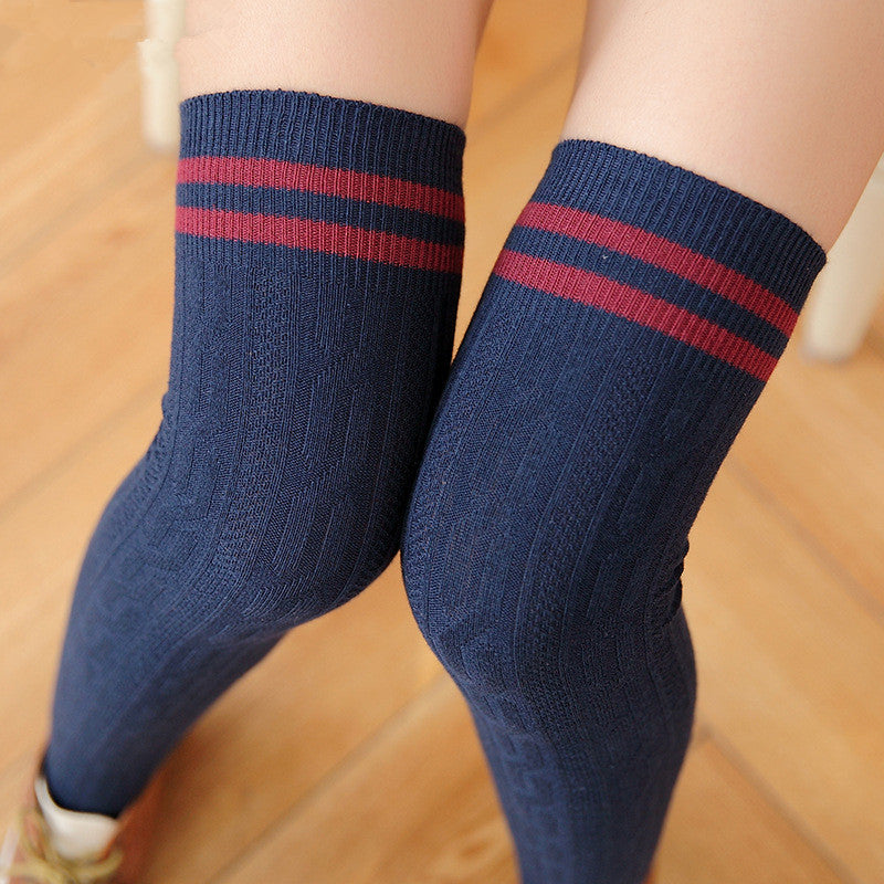 Women's Knee-High Cotton Socks | Korean Style Winter Socks