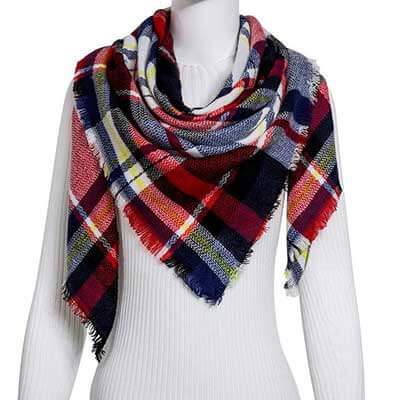 Damen Dreiecksschal Elegant | Herbst Winter Schal Stola