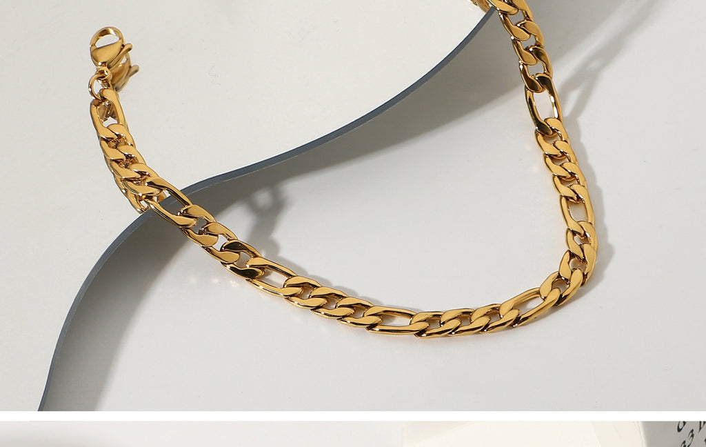 18K Gold Plated Stainless Steel Anklet – Elegant Women's Anklet with a Luxurious Design