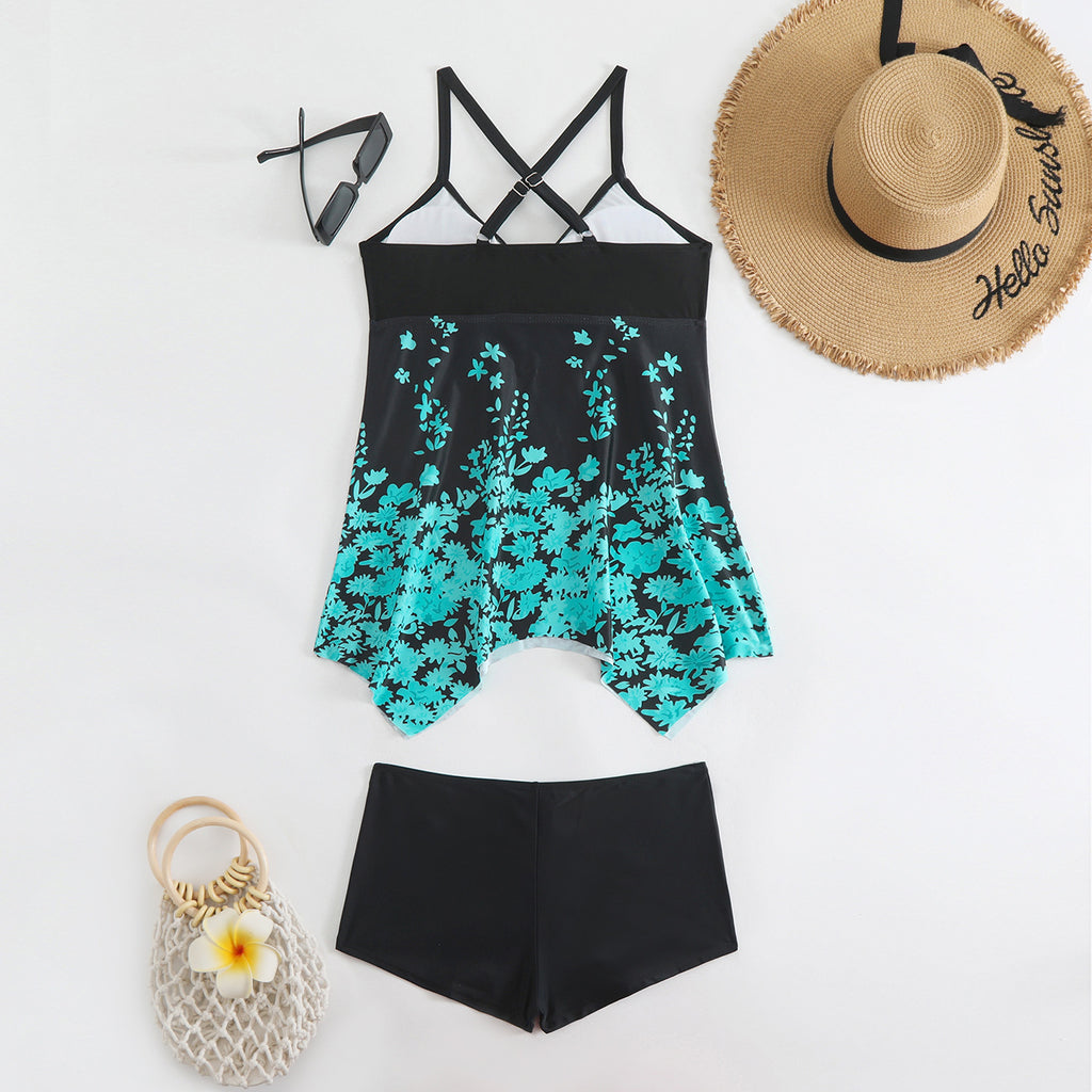 Women's Plus Size Printed Bikini - Figure-Flattering Two-Piece