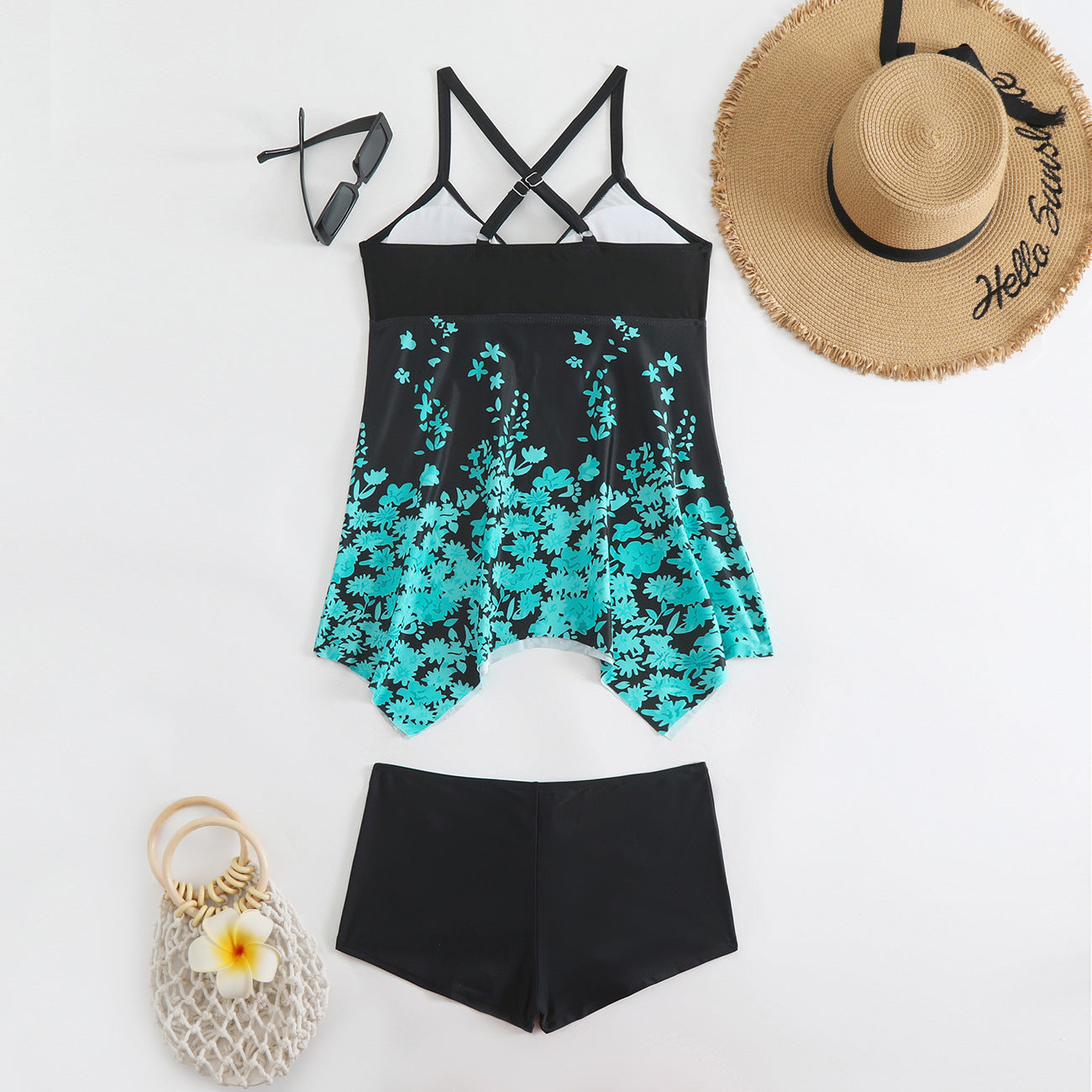 Women's Plus Size Printed Bikini - Figure-Flattering Two-Piece