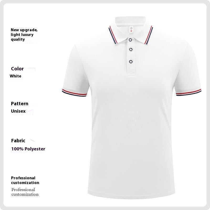 Men's Ice Silk Polo Shirt Short Sleeve | Summer Breathable Elegant.