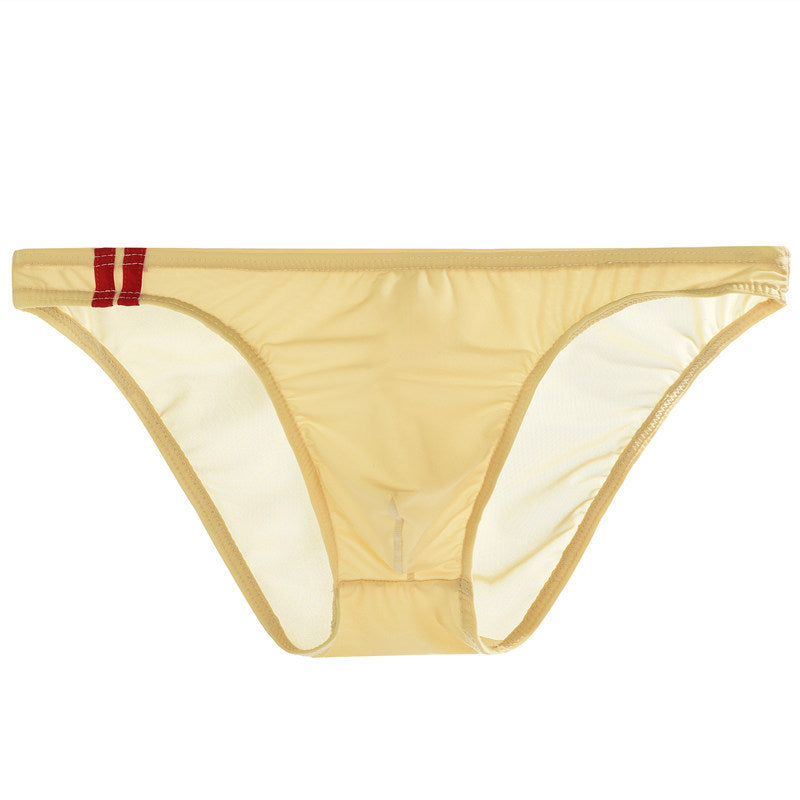 Men's Ice Silk Low Waist Briefs | Transparent Breathable Ultra-Thin Underwear
