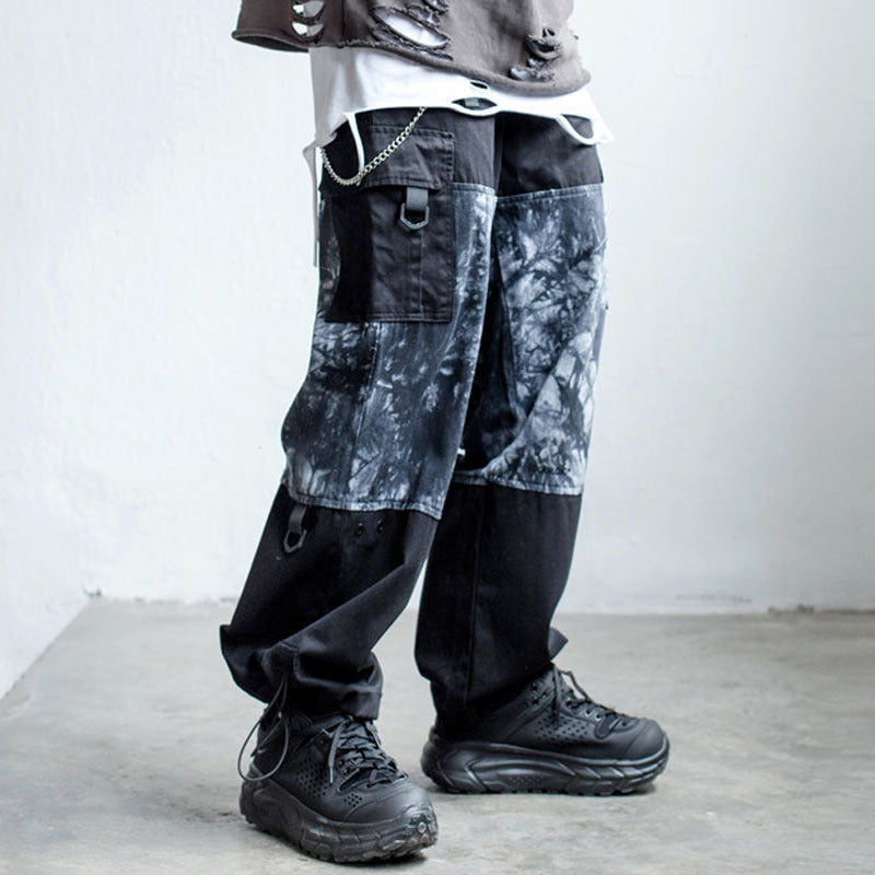 Men's Tie-Dye Cargo Pants | Loose Fit | Streetwear Style