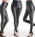 Women's Faux Leather Leggings High Waist | Slim Fit Leather Look