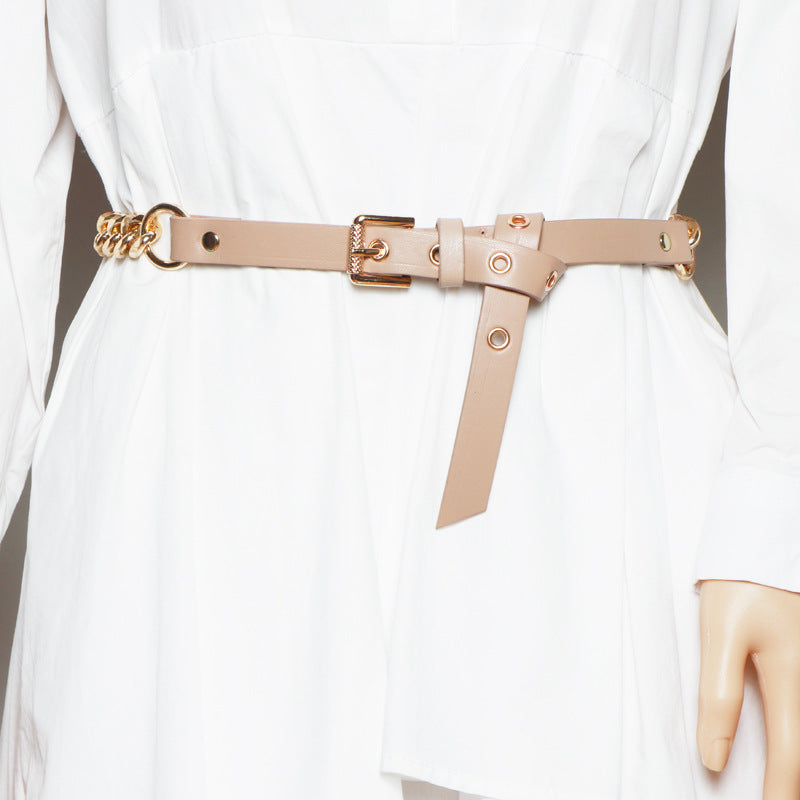 Women's Chain Belt Slim Metal | Elegant Modern Design