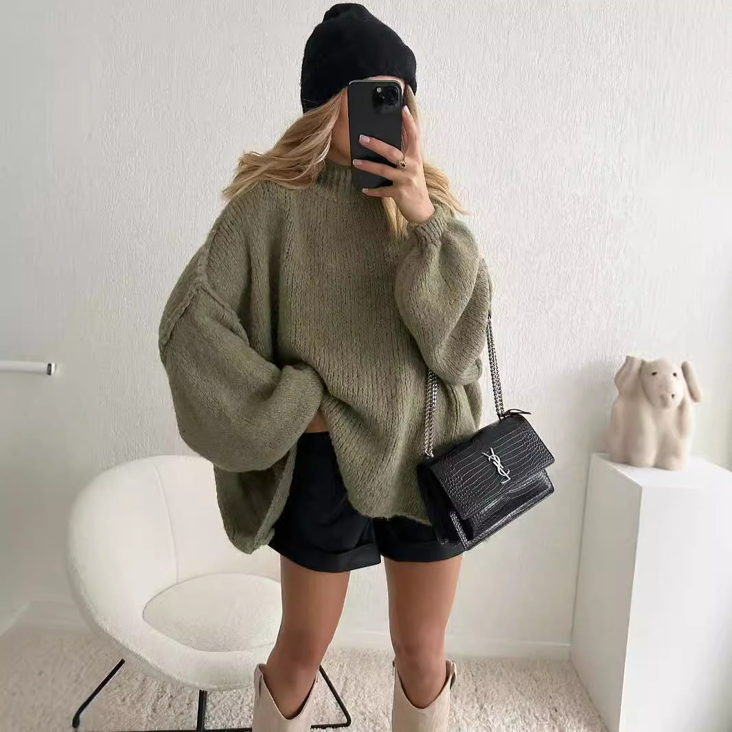 Damen Oversize Plus Size Pullover | Casual Winterlook