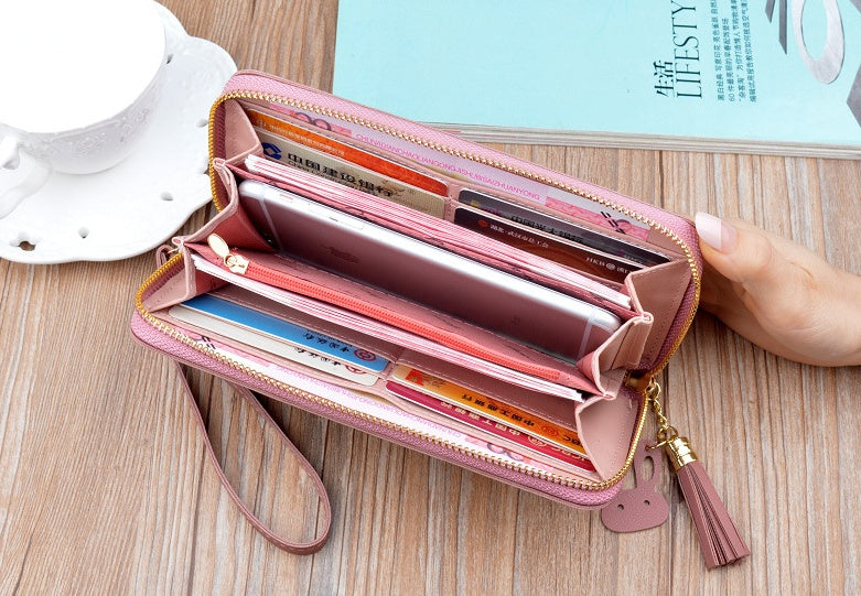 Women's Long Wallet | Elegant Zipper Purse