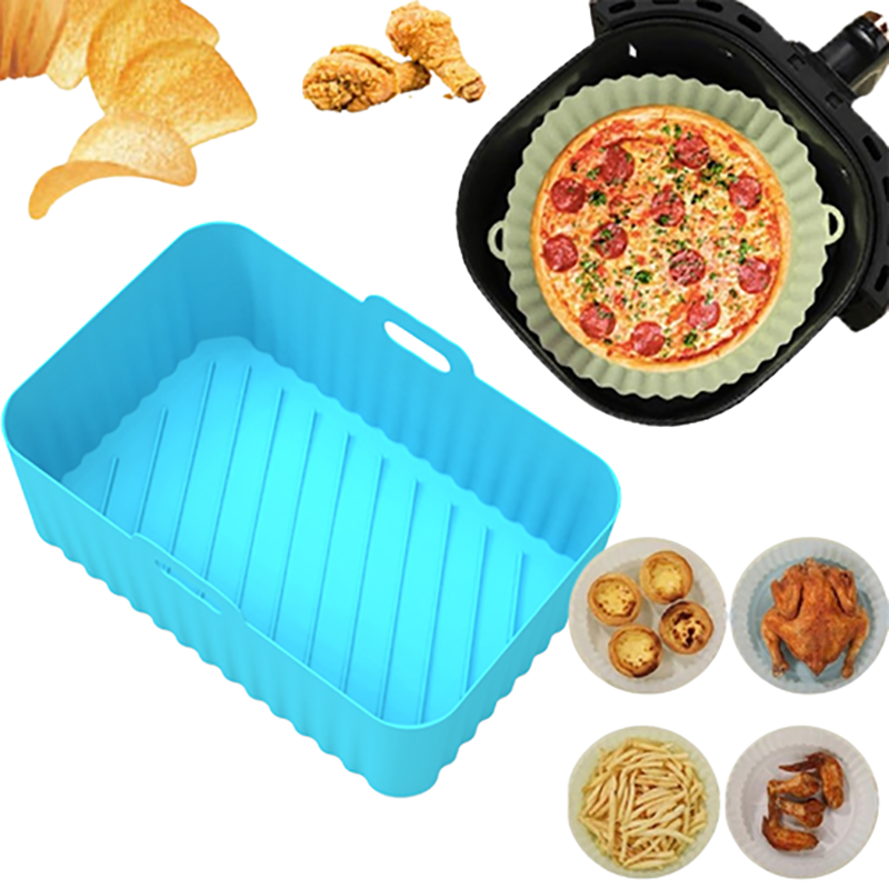 Air Fryer Silicone Basket with Handles – Reusable Liner