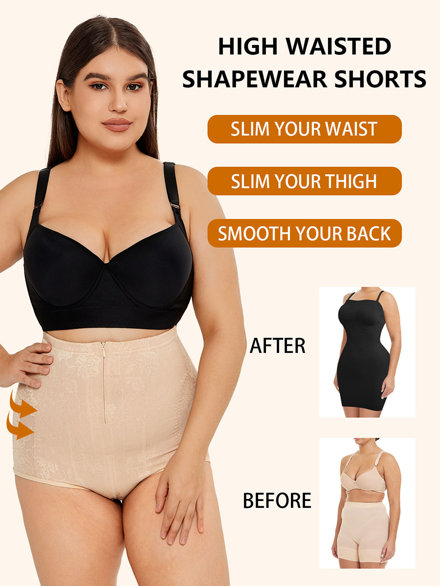 Tummy Control Shapewear for Women | Sexy High Waist Lace Briefs
