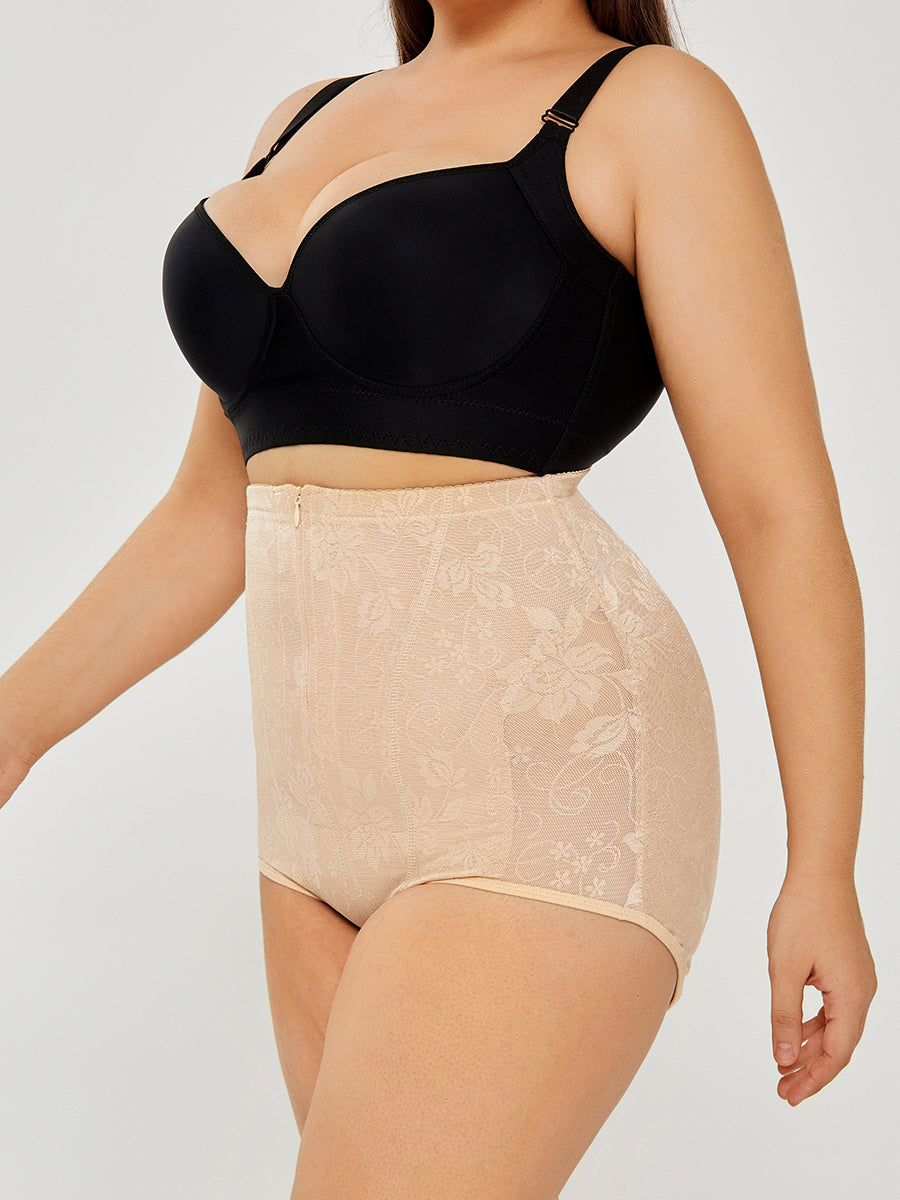 Tummy Control Shapewear for Women | Sexy High Waist Lace Briefs
