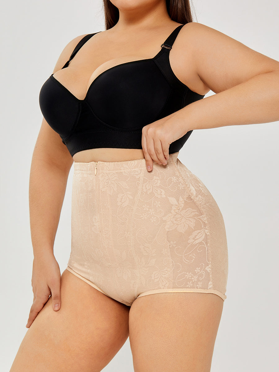 Tummy Control Shapewear for Women | Sexy High Waist Lace Briefs