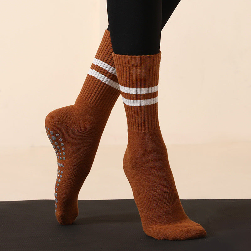 Damen Yoga Langsocken Rutschfest – Komfort Pilates Fitness Socken