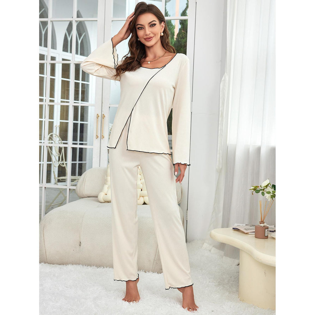 Women's Long-Sleeve Pajama Set – Comfortable, Warm & Stylish Homewear