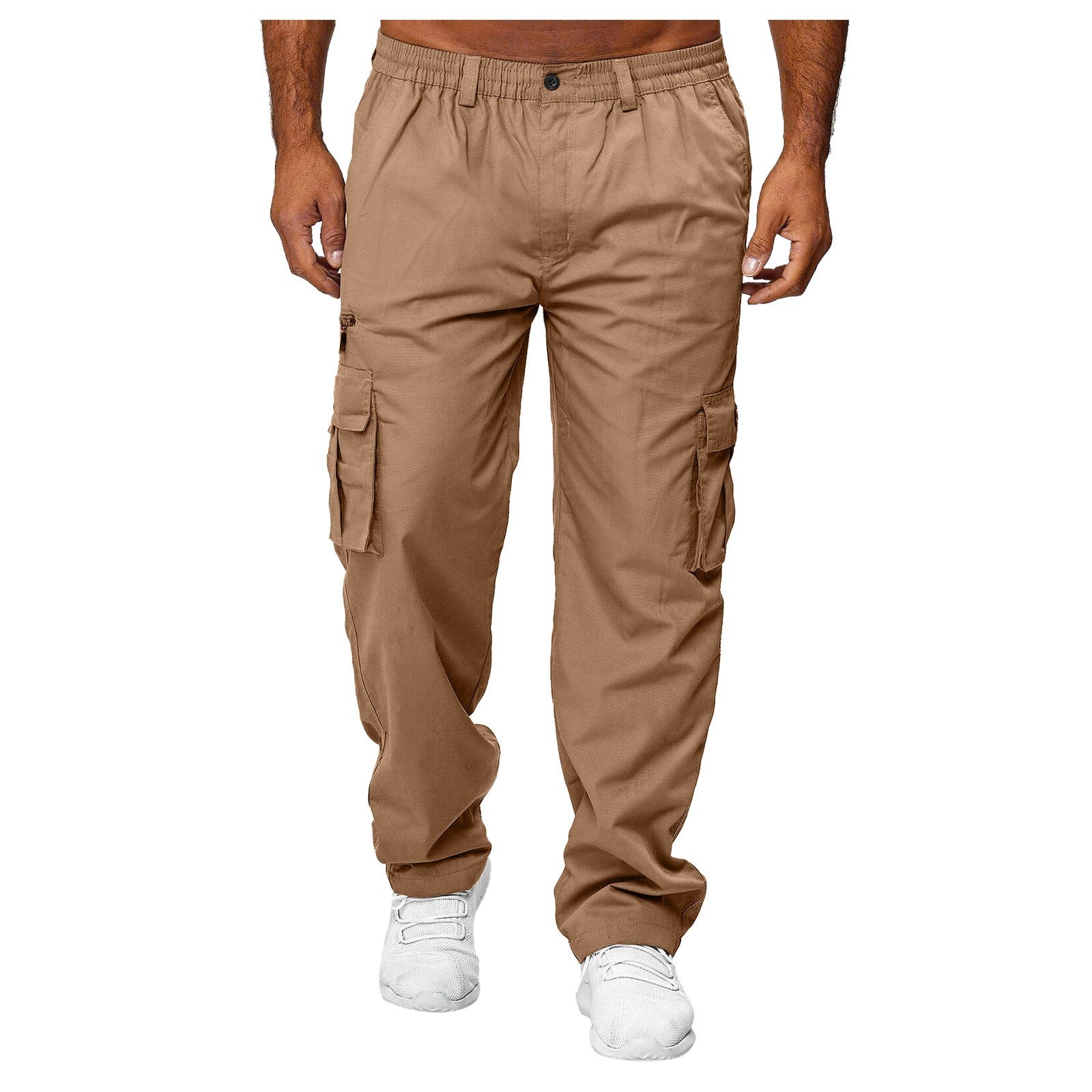 Men's Cargo Pants | Multi-Pocket Loose Straight Casual Trend