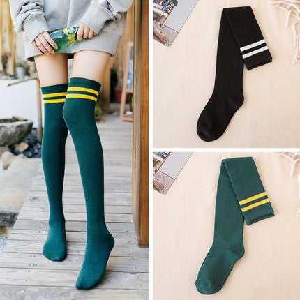 Women's Knee-High Cotton Socks | Korean Style Winter Socks