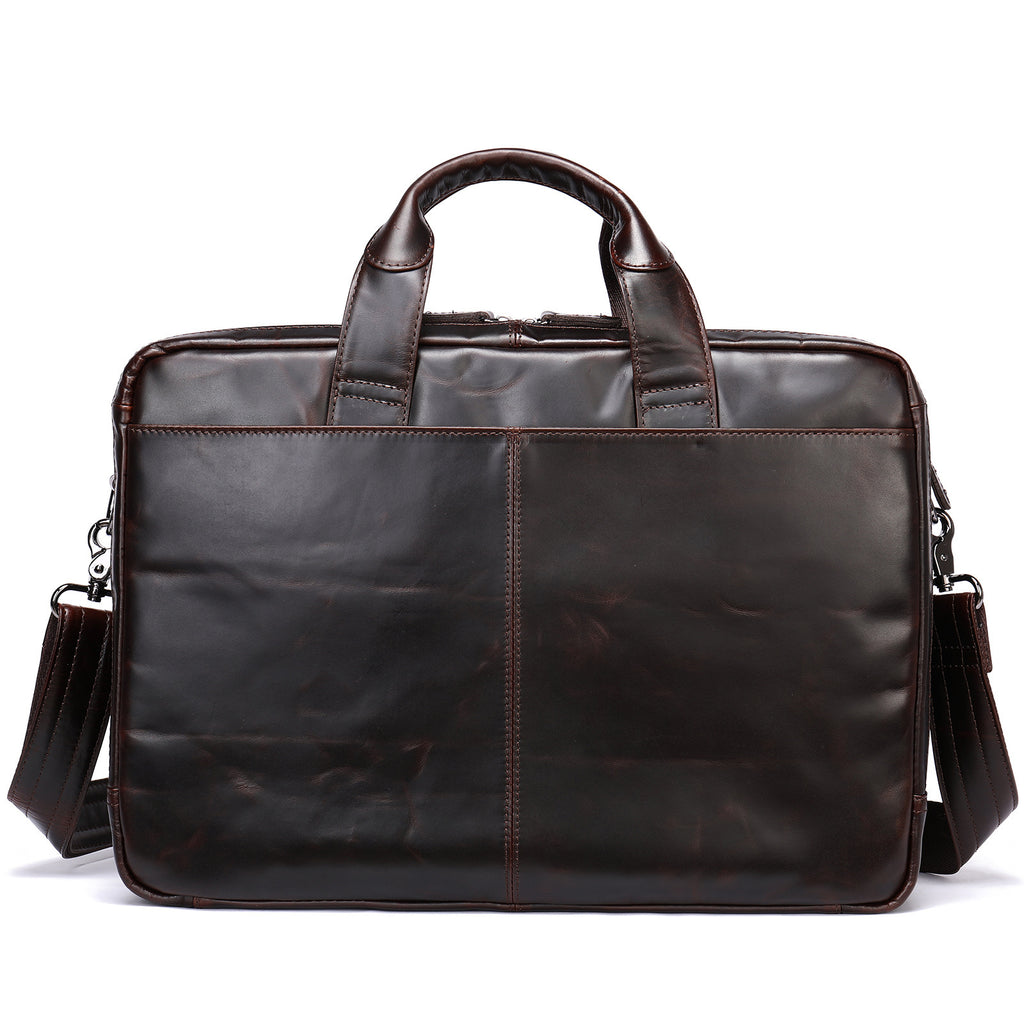 Men's Genuine Leather Briefcase Premium – Handbag Business Laptop Bag