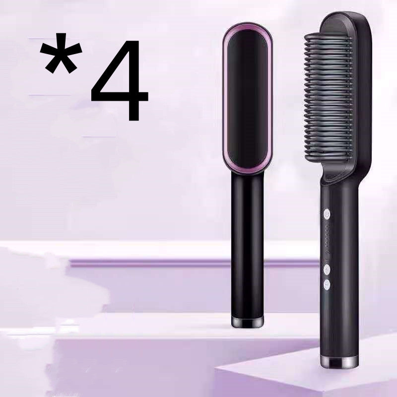 2-in-1 Glättungsbürste & Lockenstab – Ionen Haarstyler Elektrisch
