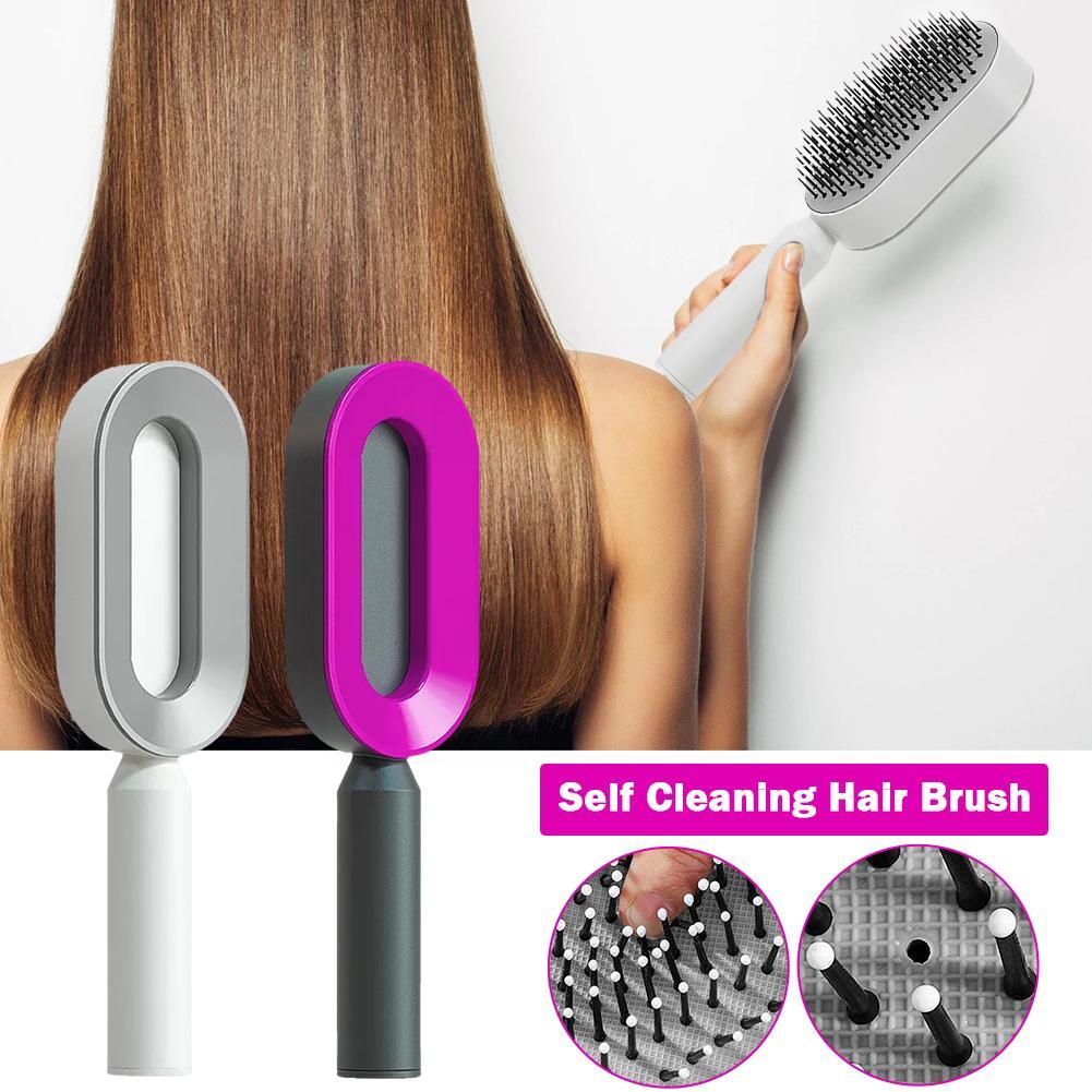 3D Selbstreinigende Haarbürste für Damen | Kopfhaut Massage  Haarpflege Bürste