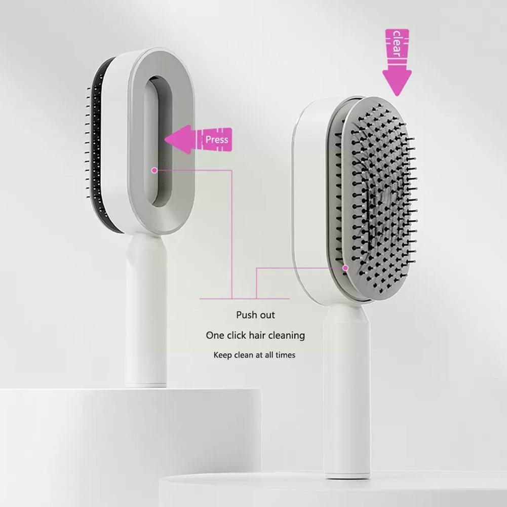 3D Selbstreinigende Haarbürste für Damen | Kopfhaut Massage  Haarpflege Bürste