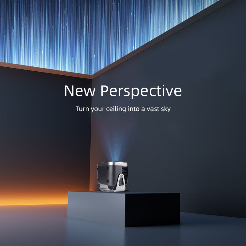 Portable HD Beamer with Mount – Smart Home Theater Mini Projector