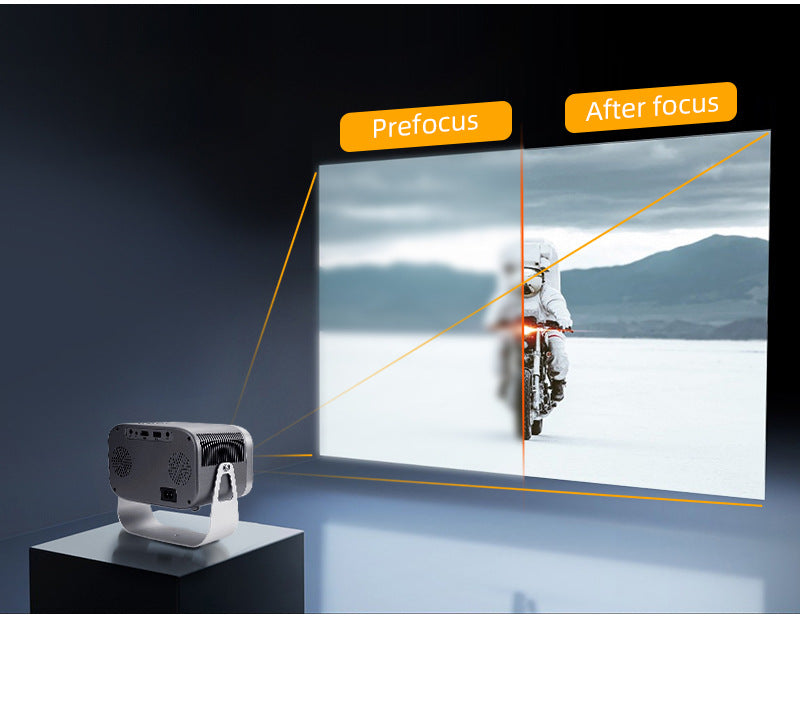Tragbarer HD Beamer mit Halterung – Smart Heimkino Mini Projektor