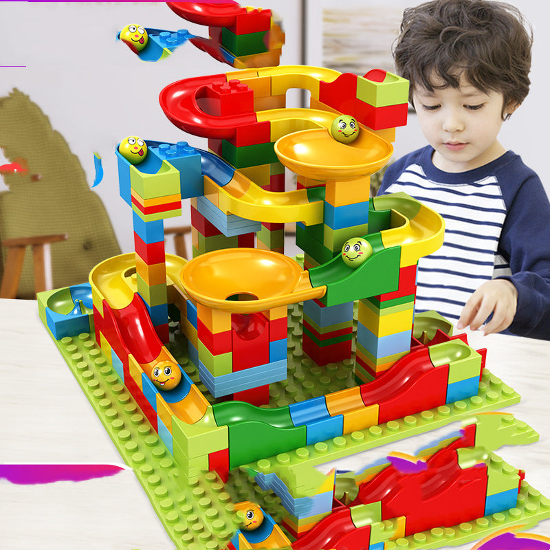 Marble Run Building Blocks for Kids | DIY Creative Race Track