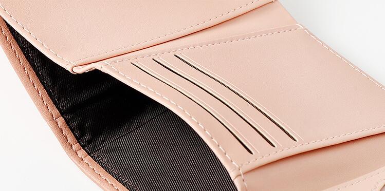 Mini Women's Tri-Fold Wallet – Cute Heart Design