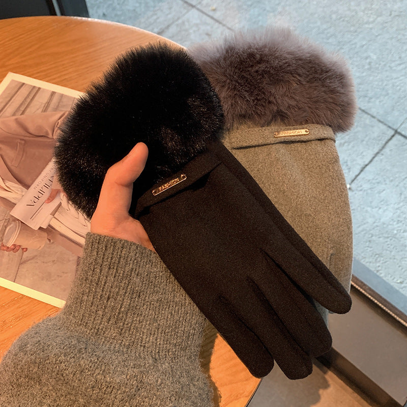 Damen Touchscreen Winterhandschuhe – Gefüttert Warm & Elegant