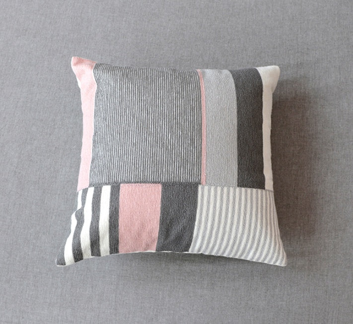 Canvas Cushion Cover Embroidery | Modern Stylish Decorative Pillow