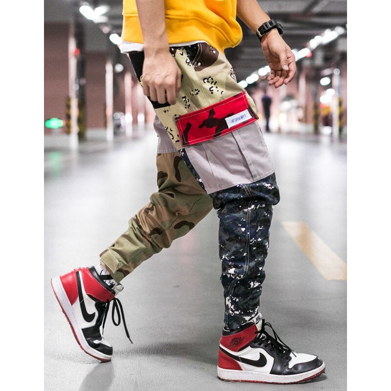 Men's Camouflage Trousers | Cargo Loose Fit Plus Size Elastic