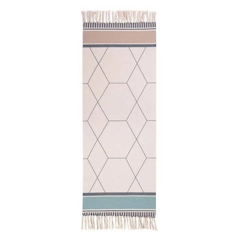 Handgemachte Baumwoll Türmatte rutschfest saugstark | Modern