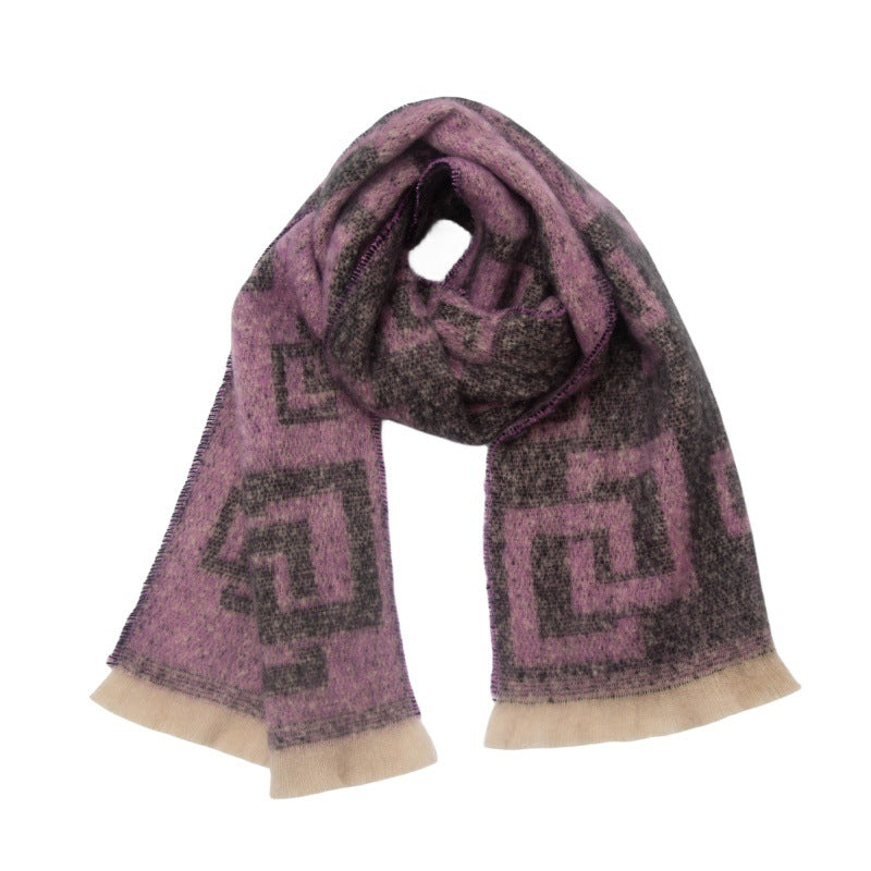 Unisex Scarf Geometric Modern Square Scarf Women Men Fashion