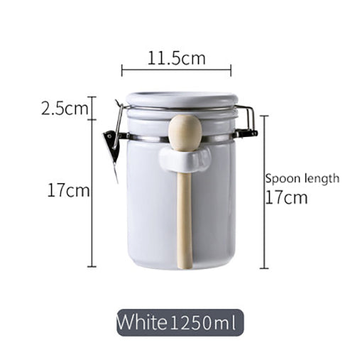 Ceramic Storage Jar airtight | Kitchen Storage | Jar Lid