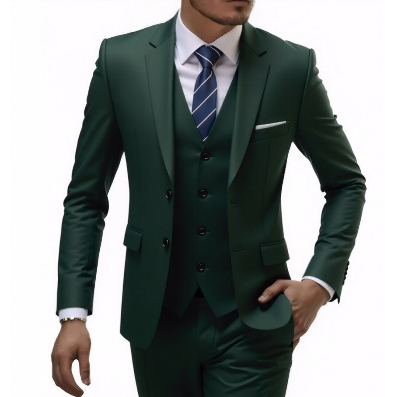 Men's Wedding Three-Piece Suit – Elegant Groomsmen Set