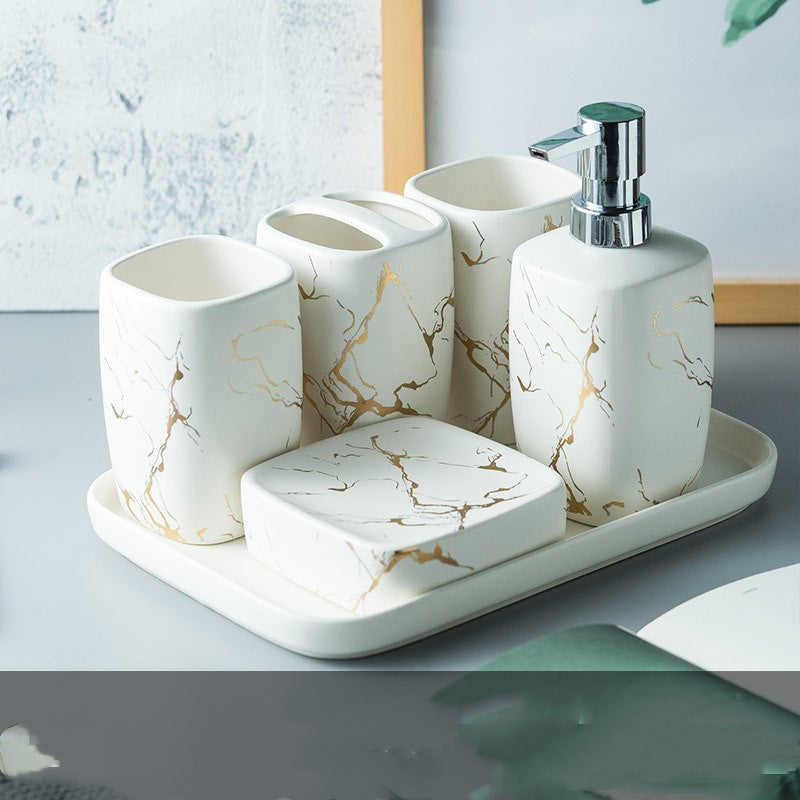 Modern Bathroom Set | Mouthwash Tumbler | Elegant Bathroom Accessories