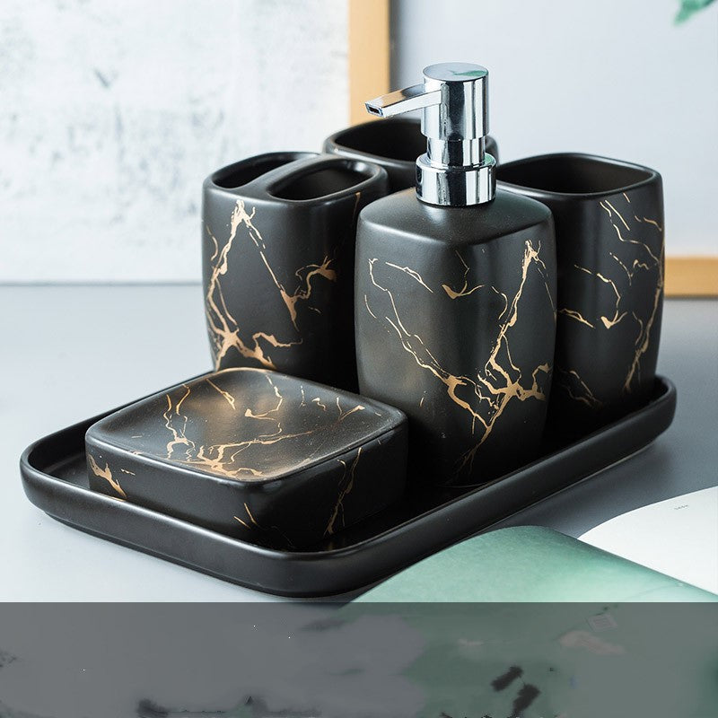 Modern Bathroom Set | Mouthwash Tumbler | Elegant Bathroom Accessories