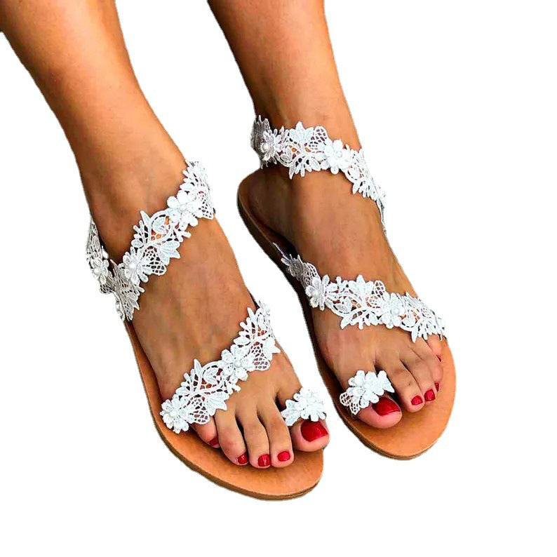 Damen Strass Ballerinas Plus Size | Elegante Flats Blumen Design