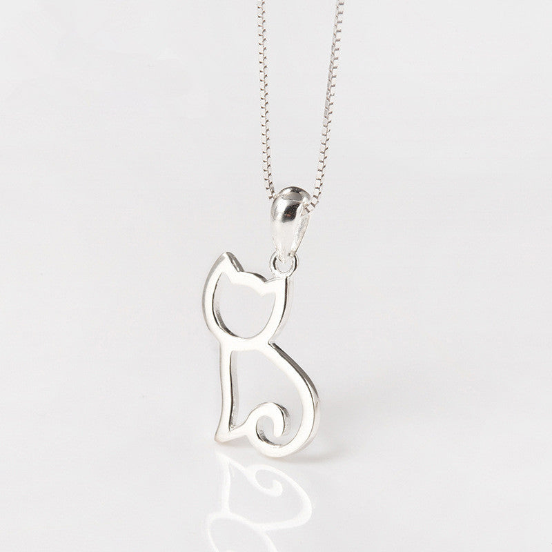 Sweet Cat Necklace in Korean Style - Minimalist & Elegant