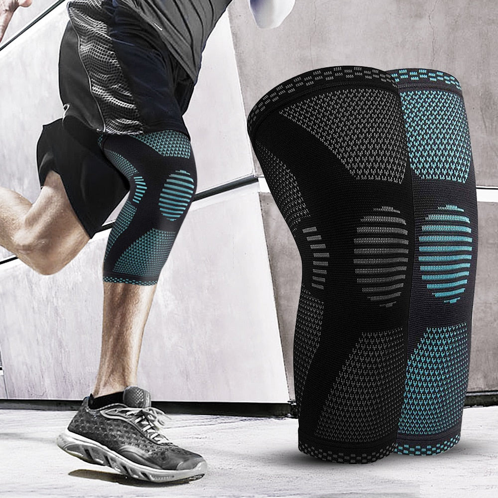 Knitted Sports Knee Pads | Elastic Knee Braces Breathable & Non-Slip