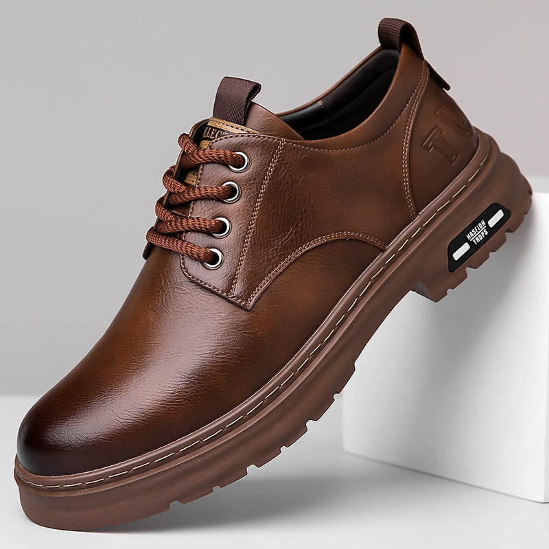 Retro Leather Men's Shoes | Comfortable Slip-On Casual Shoes
