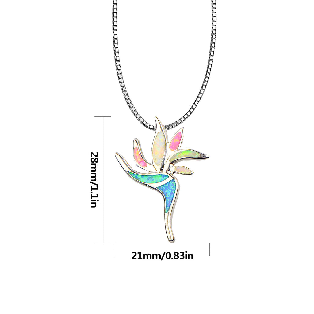 Peace Blossom Necklace with Opal – Elegant, Symbolic & Timeless