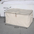 Canvas Storage Box Lid Zipper Clothes Organizer