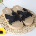 Women's Sandals with Bow - Breathable Summer Shoes Round Toe