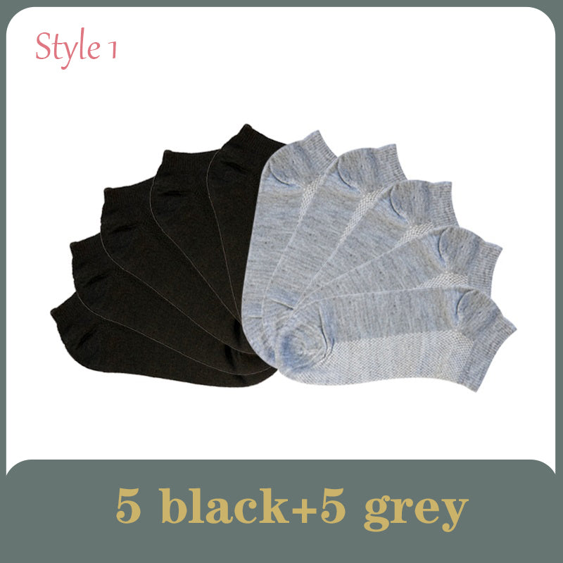 10er Pack Herren Mesh Socken | atmungsaktiv leicht komfort